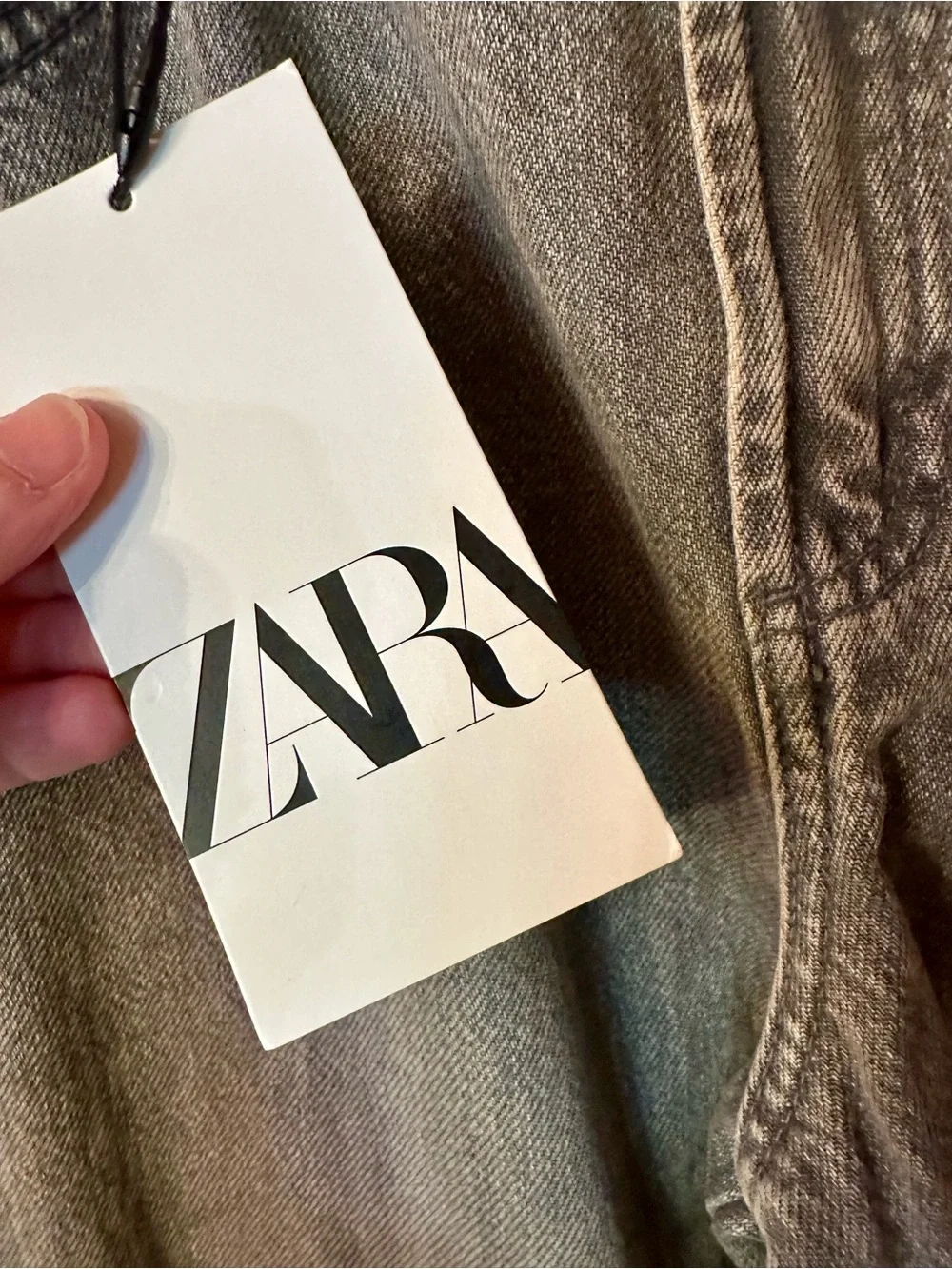 Zara Cargo Jeans in Washed Black - Picture 2 of 6